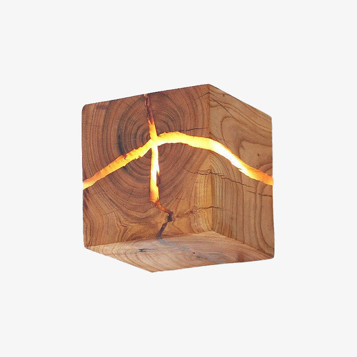 Applique murale LED en bois Lymena