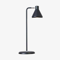 Lampe à poser design LED : Tube métal coloré, forme triangulaire