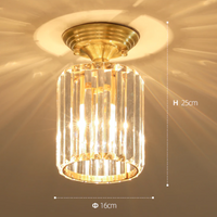 Plafonnier Luxury Lylia en cristal cylindrique