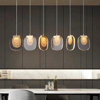 Suspension de luxe moderne avec lampe en verre Anamy