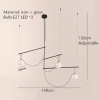 Lustre LED "Éclat de Verre"