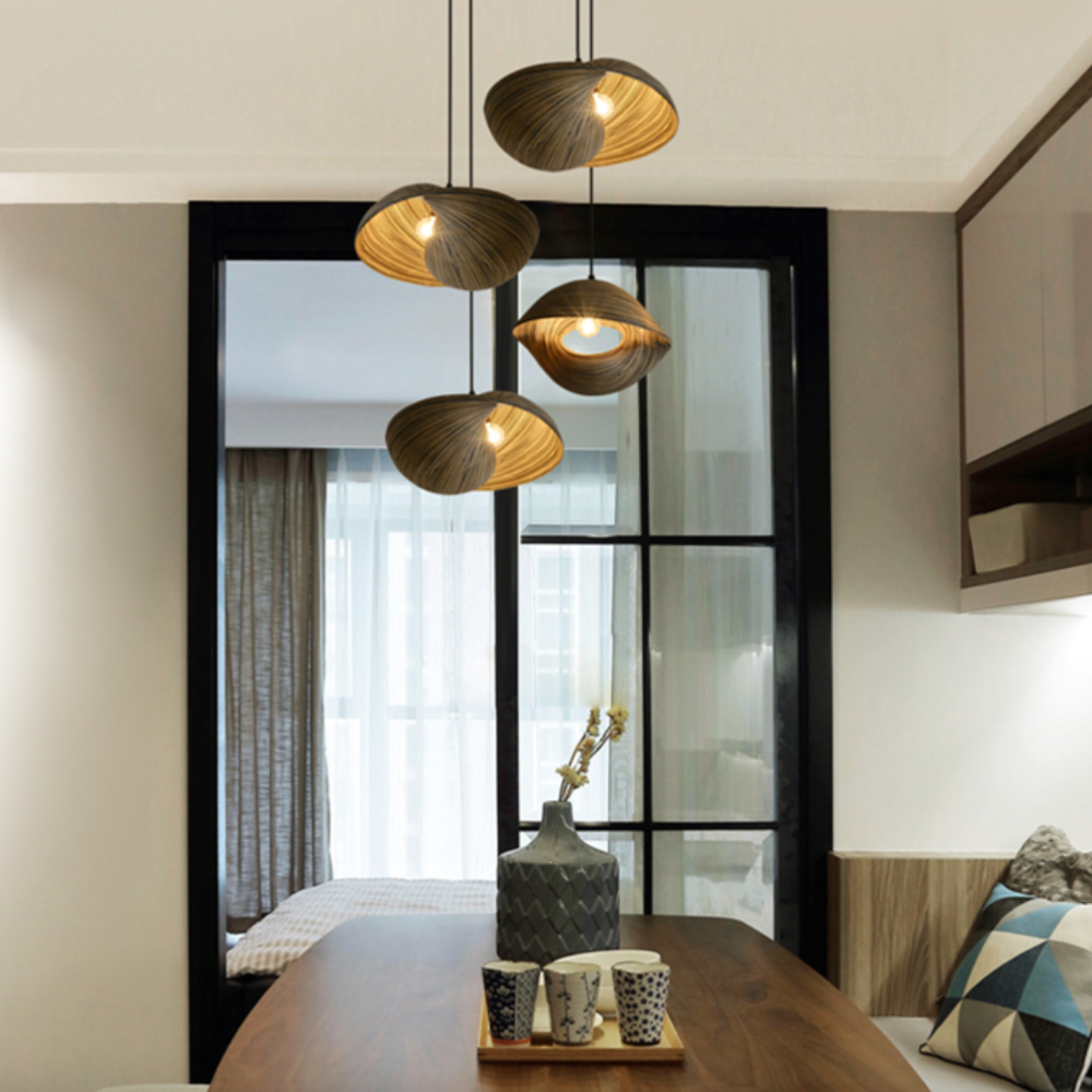 Suspension coquillage bambou chic