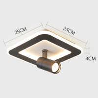 Plafonnier LED moderne avec base géométrique "Spot Mavir"