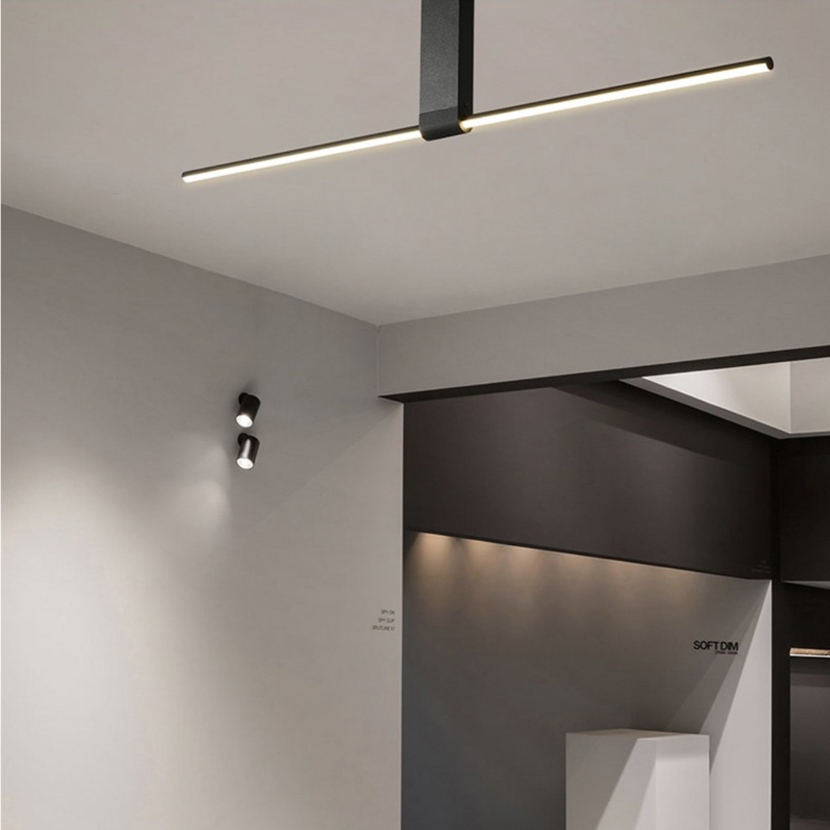 Plafonnier LED barre lumineuse Mahil