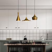 Suspension Design Doré Aluminium