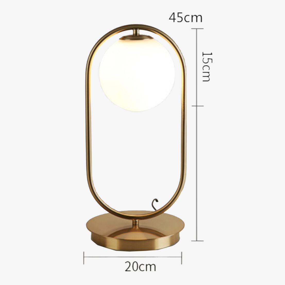 Lampe à poser design LED "Chao Luxe"