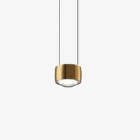 Suspension design en métal doré à LED