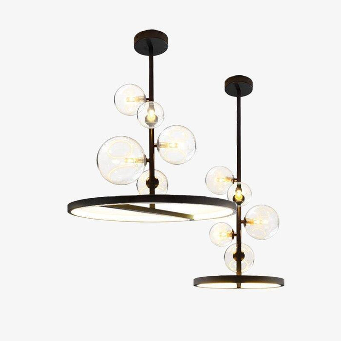 Suspension LED Circle & Glass Balls