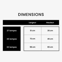 Suspension Design LED Arbre Doré - Maison Élégante