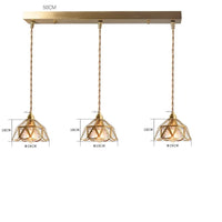 Suspension conique en verre - Élégance japonaise vintage