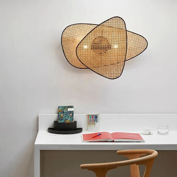 Applique Murale en Bambou Style Chinois