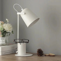 Lampe de Table LED Nordique avec Porte-stylo et Protection des Yeux