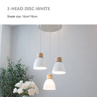 Lustre Nordique en Bois à 3 Têtes