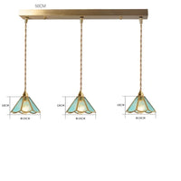 Suspension conique en verre - Élégance japonaise vintage