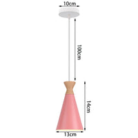 Suspension intérieure LED  Nordique Moderne en Bois - Luminaire Design pour Maison, Cuisine, Chambre et Salon