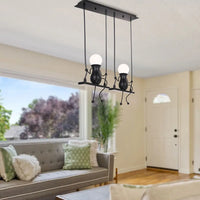 Lampe Suspension Art Décor Moderne 1/3 Tête