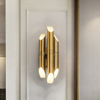 Applique murale LED dorée Corden