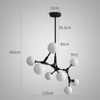 Suspension Verre Laiteux Nordique Chic