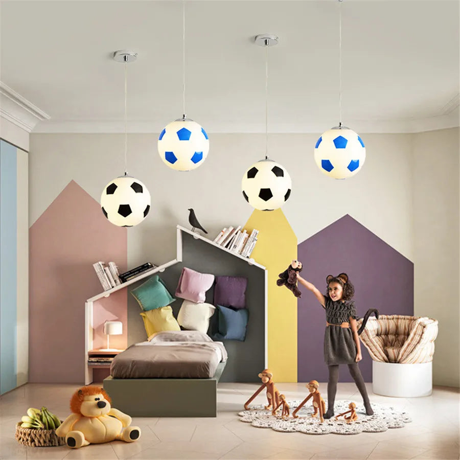 Suspension E27 Basketball Glass Ball Lights
