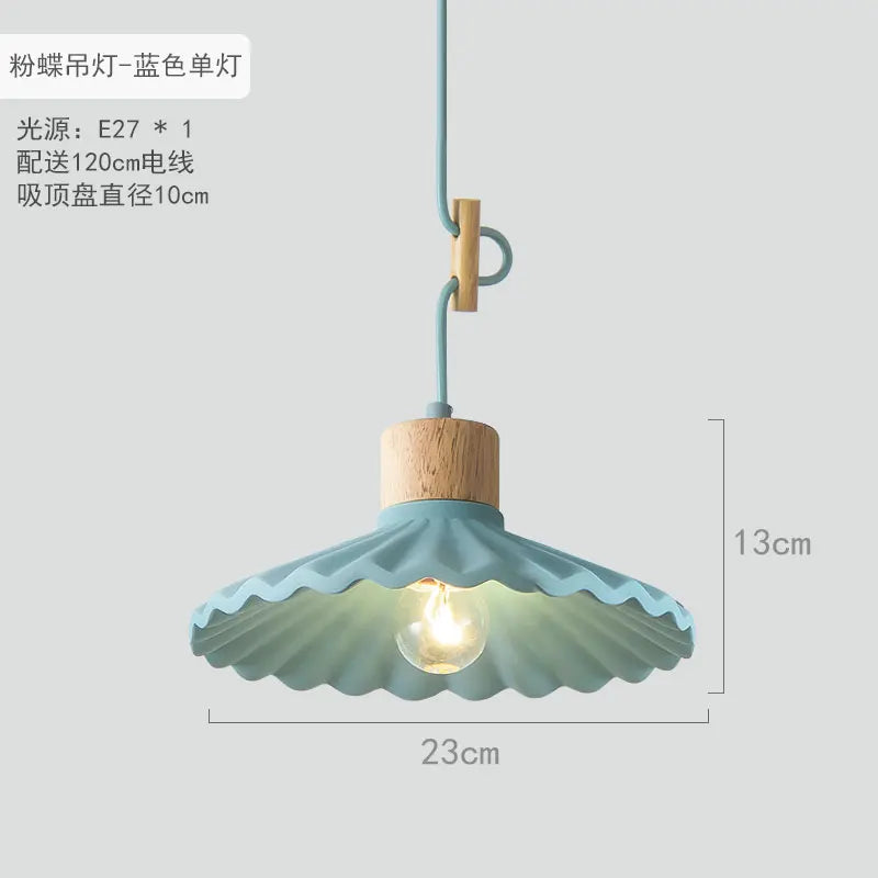Suspension LED en ciment design nordique