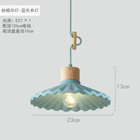 Suspension LED en ciment design nordique