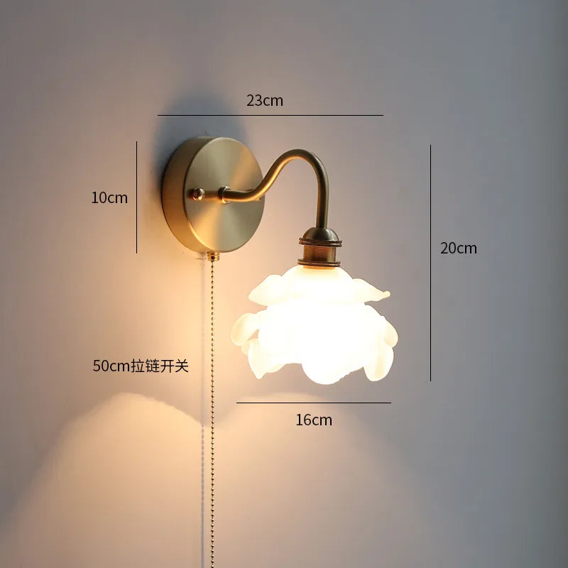 Applique Murale LED Moderne avec Chaîne et Interrupteur