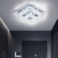 Plafonnier LED suspendu en cristal - Design nordique simpliste et moderne