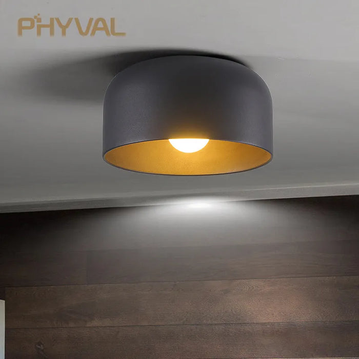 Plafonnier LED Nordica Noir/Blanc