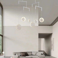 Lampe Suspendue Nordique Moderne en Verre Circulaire Décoratif