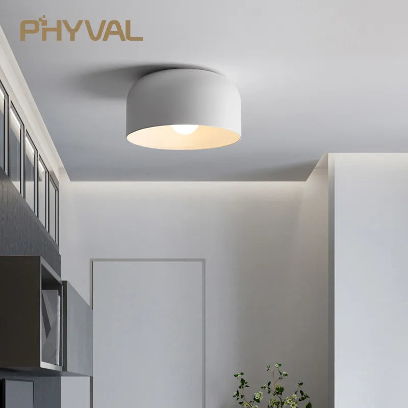 Plafonnier LED Nordica Noir/Blanc
