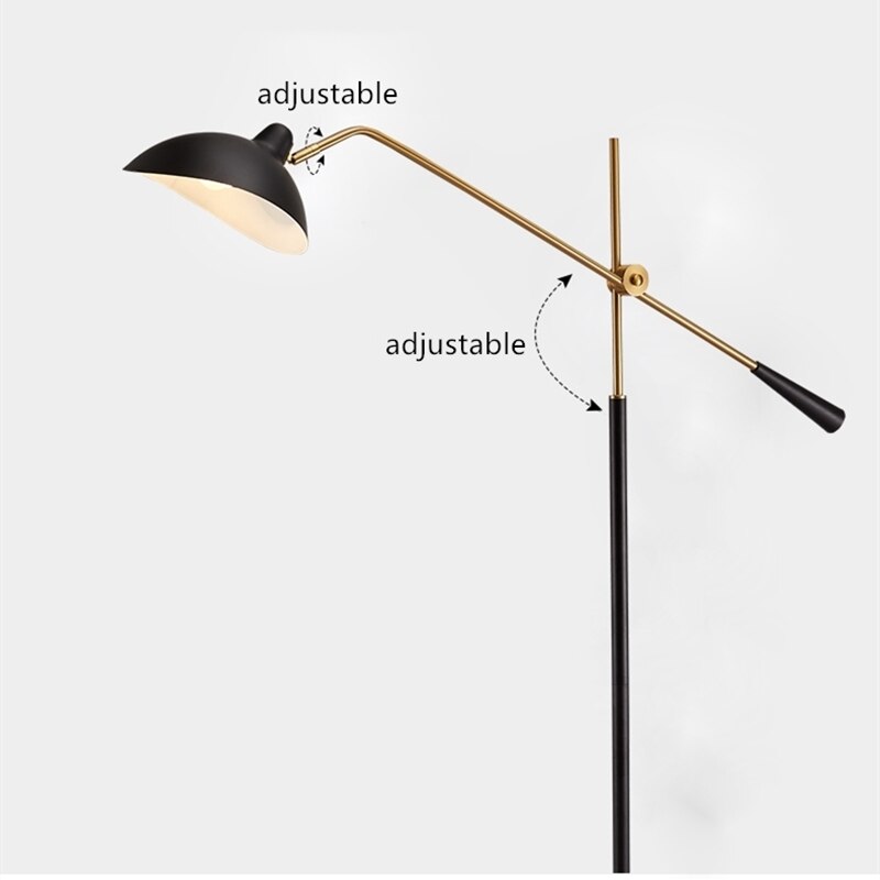 Lampadaire Clizia : Style Industriel et socle en Marbre