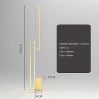Lampadaire nordique au design minimaliste