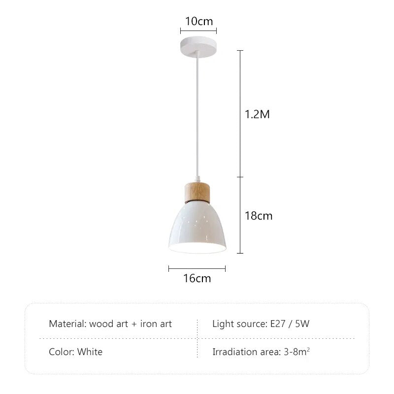 Lustre Nordique en Bois à 3 Têtes