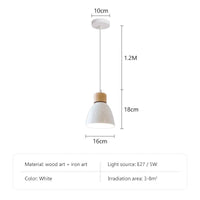 Lustre Nordique en Bois à 3 Têtes