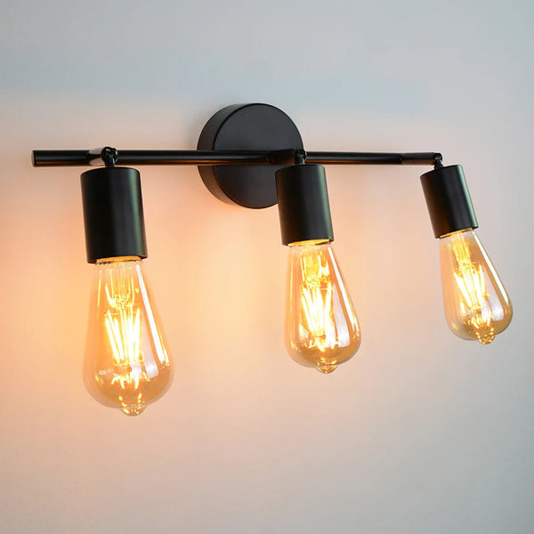 Applique Murale LED Nordique Loft en Bois E27