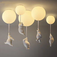 Plafonnier LED Ours Animé - Déco Chambre Enfants