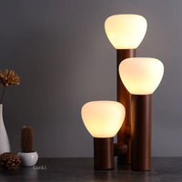 Lampe de Table Nordique Design LED en Fer et Verre