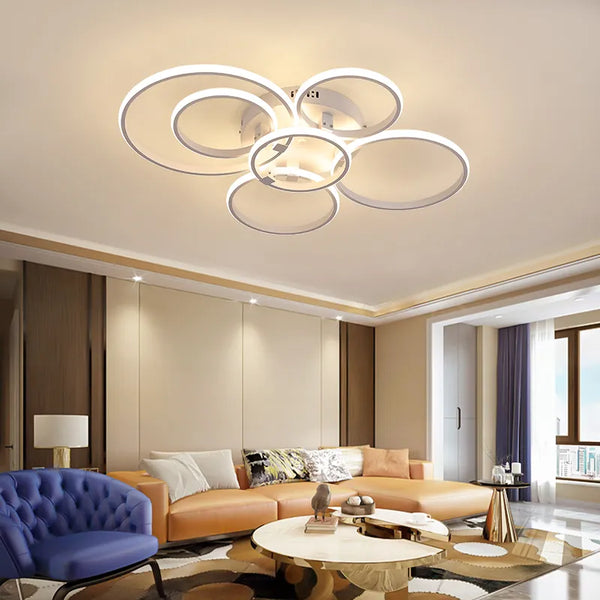 Plafonnier LED en anneaux