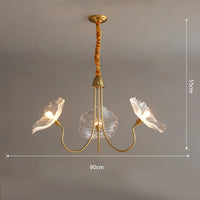 Lustre Fleurs en Verre - Style Nordique Moderne