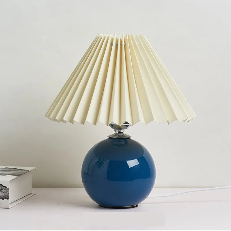 Lampe de table plissée coréenne - Élégance abordable