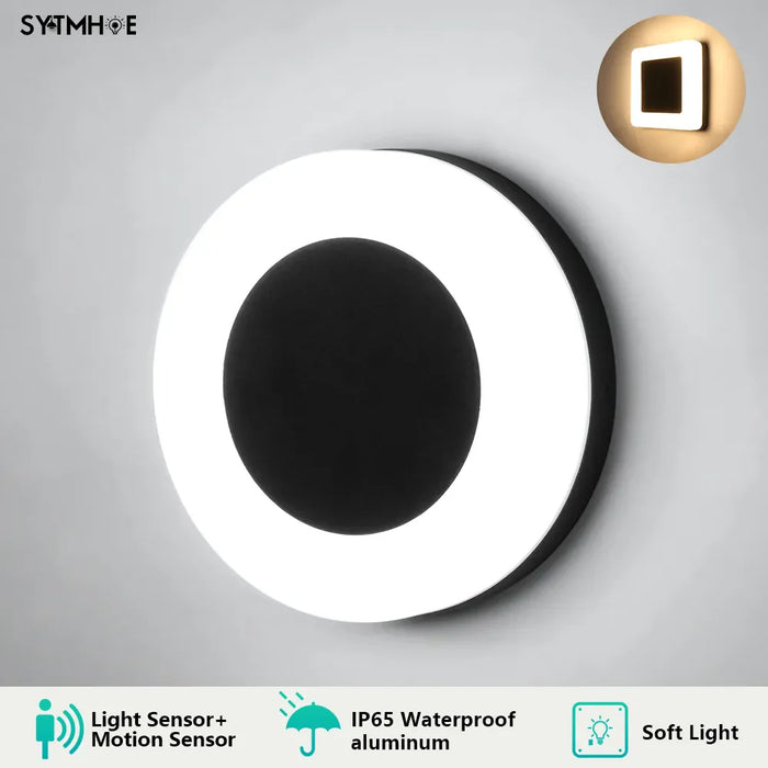 Applique Murale Extérieure en Aluminium IP65 avec Capteur de Mouvement