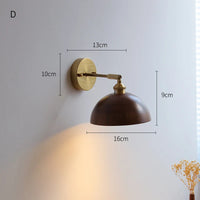 Applique murale nordique moderne en bois à led avec chaîne à tirer - Marque iwhd