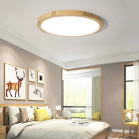 Plafonnier LED en bois authentique pour éclairage intérieur - Lumin'Wood