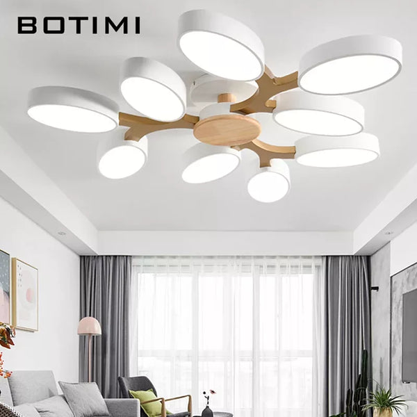Plafonnier LED "Arbre Gris"