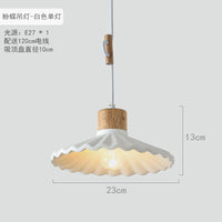 Suspension LED en ciment design nordique