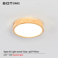 Plafonnier japonais en bois naturel