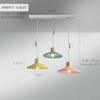 Suspension LED en ciment design nordique