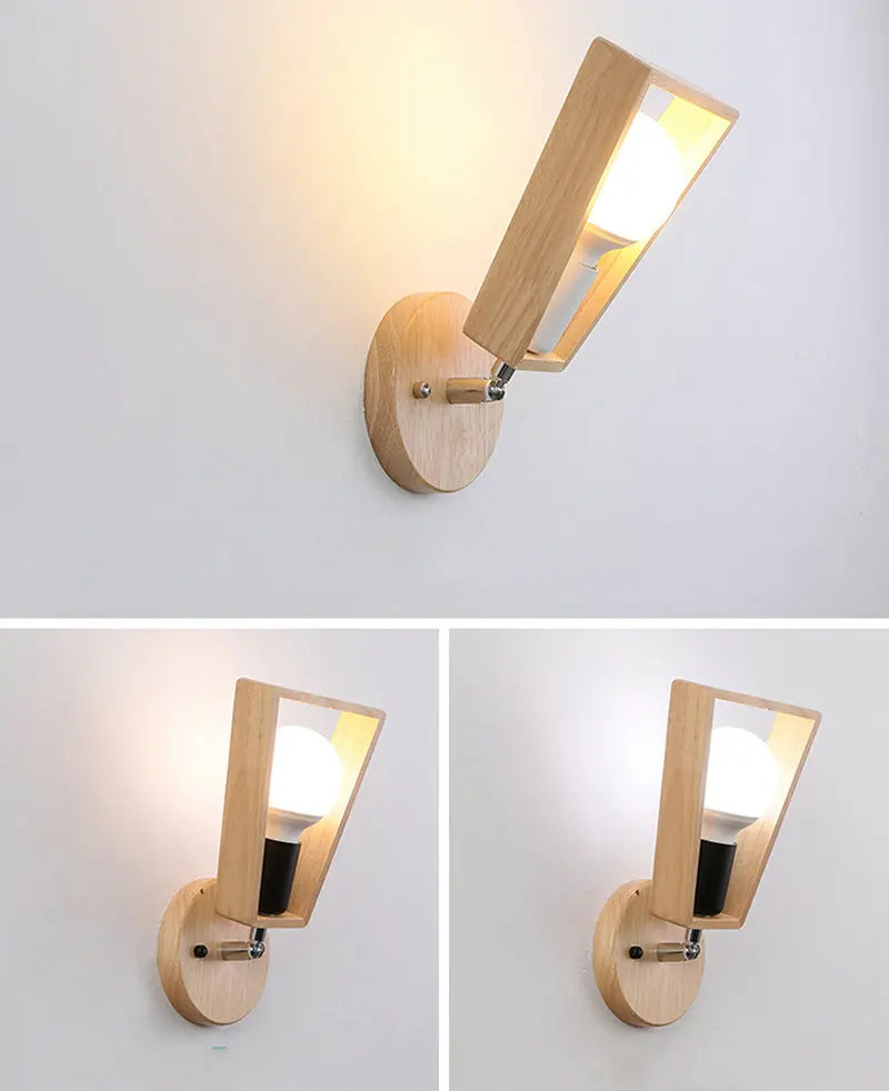 Applique murale nordique en bois naturel - Collection Scandinave