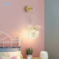 Applique murale suspendue Couronne de cristal