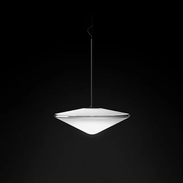 Suspension design "Soucoupe Volante" en verre